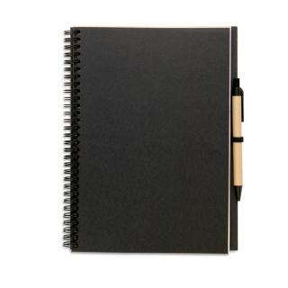 BLOQUERO PLUS Recycled notebook with pen 