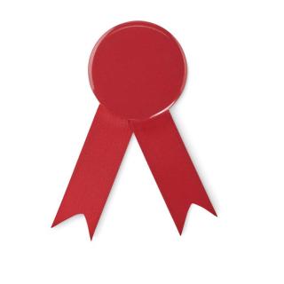 LAZO Ribbon style badge pin Red