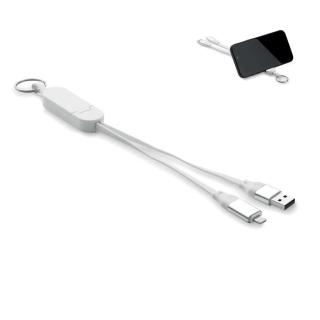 CABO Schlüsselring mit 60W Kabel Weiß
