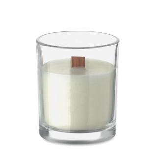 KIVAS WOOD Kerze aus Pflanzenwachs 80 g Transparent