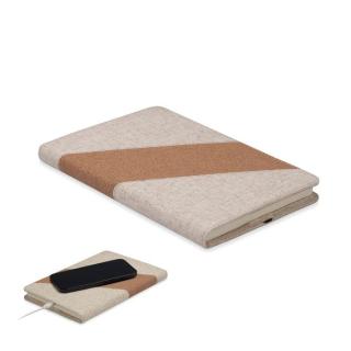 CORTONA A5-Notizbuch mit 15W-Ladegerät 