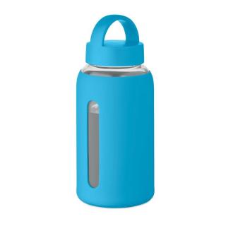 BORIS Flasche Borosilikatglas 600ml Türkis