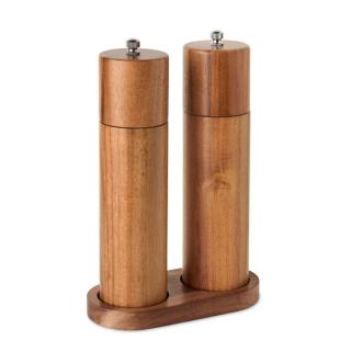 TUCCO SET Acacia salt & pepper grinders 