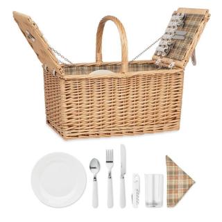 MIMBRE PLUS Wicker picnic basket 4 people 