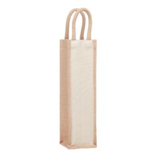 CAMPO DI VINO Jute wine bag for one bottle 