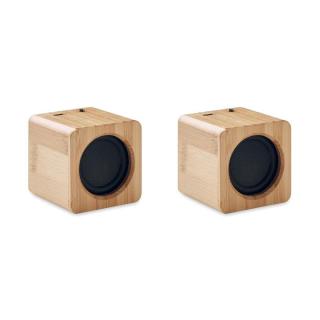 AUDIO SET Set of Bamboo wireless speaker 