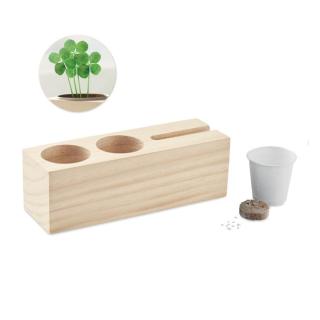 THILA Desk stand with seeds kit Timber