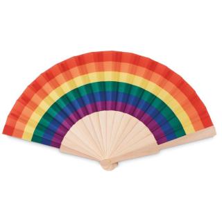 BOWFAN Fächer regenbogenfarbig 