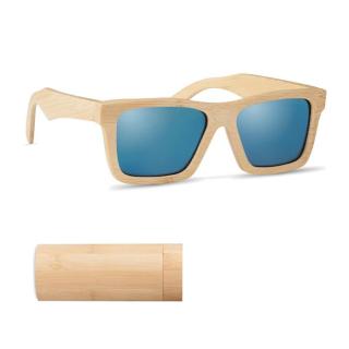 WANAKA Sunglasses and case in bamboo 