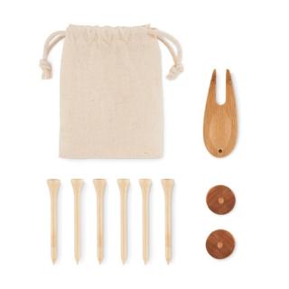 DORMIE Golf accessories set in pouch Fawn