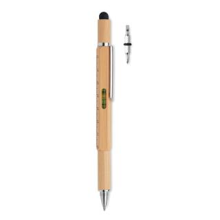 TOOLBAM Spirit level pen in bamboo 