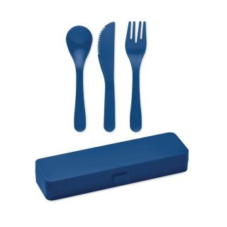 RIGATA Cutlery set recycled PP Aztec blue