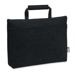 TAPLA RPET felt zippered laptop bag 