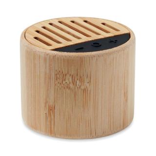 ROUND LUX Round bamboo wireless speaker 