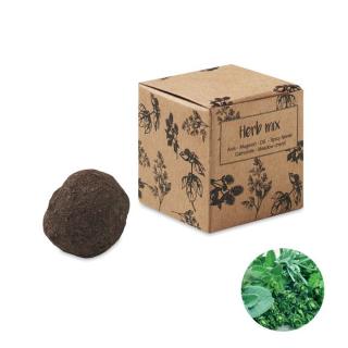 BOMBI III Herb seed bomb in carton box Fawn
