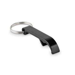 OVIKEY Recycled aluminium key ring Black