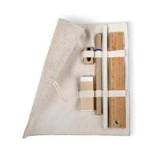 ECOSET Stationary set in cotton pouch 