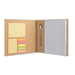 QUINCY Notebook with memo set and pen White