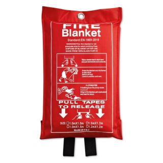 BLAKE Fire blanket in pouch 100x95cm Red