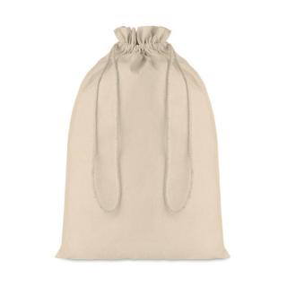 TASKE LARGE Large Cotton draw cord bag Fawn