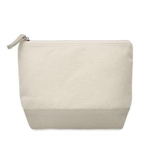 KLEUREN Bicolour cotton cosmetic bag Nature