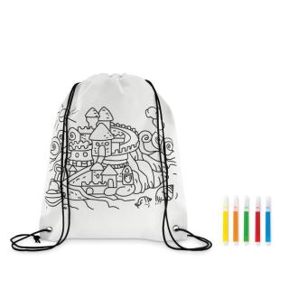 CARRYDRAW Non woven kids bag with pens 