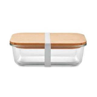 TUNDRA LUNCHBOX Glass lunchbox with bamboo lid 