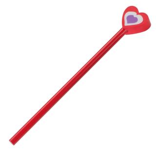 Holzbleistift mit verschiedenen Radiergummiaufsätzen 