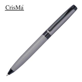 CrisMa twist action pen made of stainless steel, matt grey 