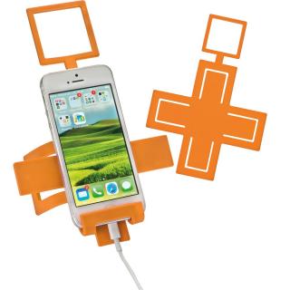 Mobile phone holder Cross Orange
