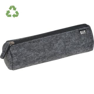 Pencil case made from recycled felt Anthracite