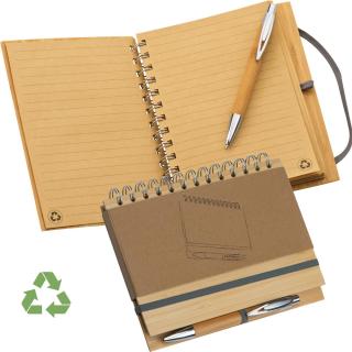 Note pad with bamboo cover A5 