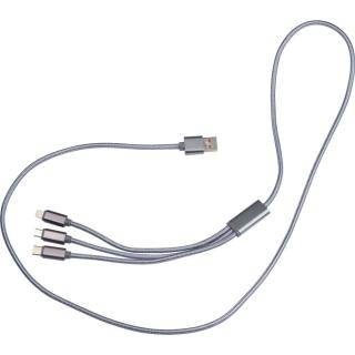 Extralong charging cable, USB, Micro-USB, C-Type and light 