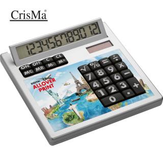 Own-design desk calculator with insert without holes GENEVIEVE White
