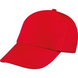 5-panel classic baseball cap Red