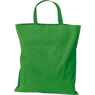 Cotton bag with short handles MARSHALL Green