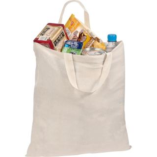 Short-handled shopping bag REBECA White