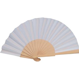 Hand fan GERTA White