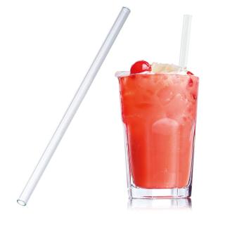 Trinkhalm aus Glas 20 cm Transparent