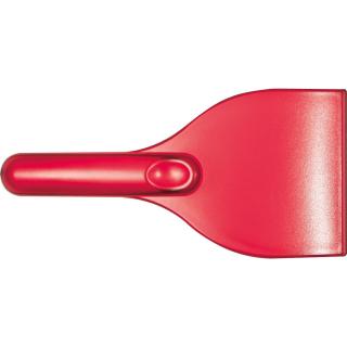 Ice scraper transparently frosted Red