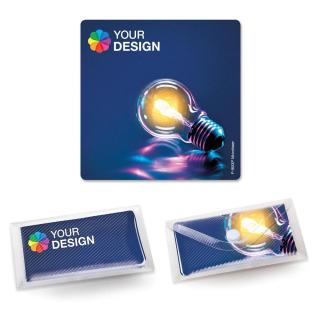 Displaytuch 15 x 15 cm PP-Etui mit Klettverschluss