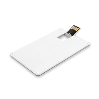 USB Stick Karte Metall Flat silver | 4 GB