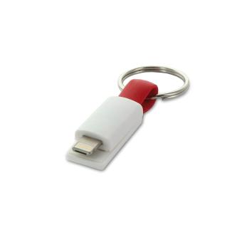 2-in-1 charging cable Red