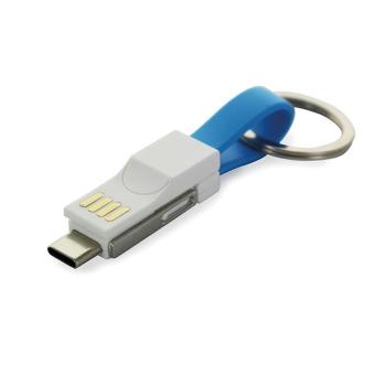 3-in-1 Ladekabel Blau