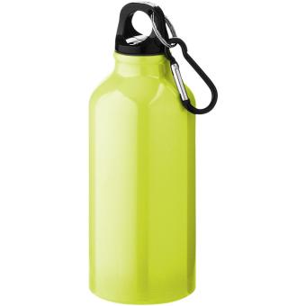 Oregon 400 ml Aluminium Trinkflasche mit Karabinerhaken Neongelb