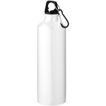 Oregon 770 ml Aluminium Trinkflasche mit Karabinerhaken Weiß