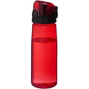 Capri 700 ml sport bottle Transparent red