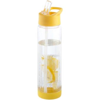 Tutti frutti 740 ml Tritan™ Sportflasche mit Infuser Transparent gelb
