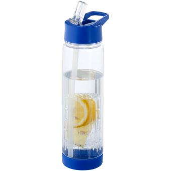 Tutti frutti 740 ml Tritan™ Sportflasche mit Infuser Transparent blau