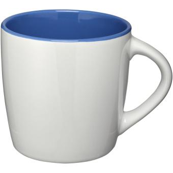 Aztec 340 ml ceramic mug White/royal